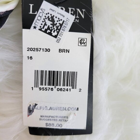 NWT Ralph Lauren Zebra Twist Bikini Top W/ Adjustable Straps Size 16 - Picture 7 of 9